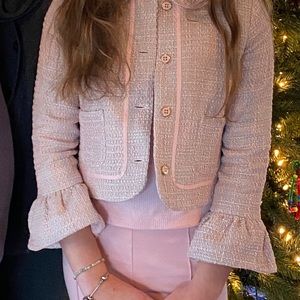 Janie & Jack Rose Tweed Jacket